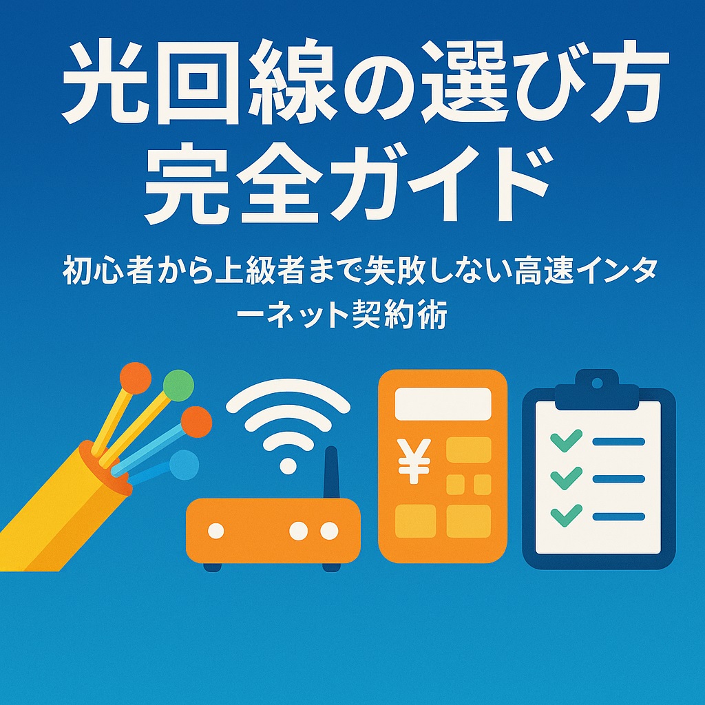 【これで完璧】光回線選びの決定版！失敗しないための全知識とおすすめプラン徹底比較